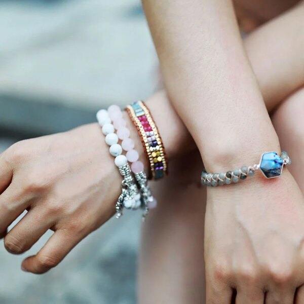 Pulsera arabesca de la Torre del Oro de Sevilla con jade y cristal
