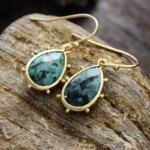 Pendientes boho de los 4 elementos con piedras semipreciosas