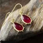 Pendientes boho de los 4 elementos con piedras semipreciosas