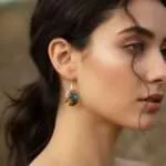 Pendientes de mi paleta de colores con piedras naturales de jaspe