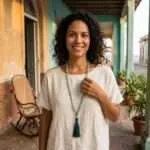 Collar Japa Mala 108 cuentas con piedras de Jade Birmano y Árbol de la Vida