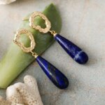 Pendientes de diseño bohemio con 3 gemas poderosas y equilibrantes