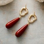Pendientes de diseño bohemio con 3 gemas poderosas y equilibrantes
