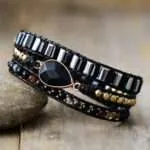 Pulsera del templo de las estrellas de labradorita
