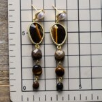 Pendientes largos bohemios de las piedras luminosas (2 modelos)
