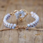 Pulsera espiritual hecha a mano del árbol de la vida con piedras naturales