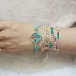 Pulsera espiritual hecha a mano del árbol de la vida con piedras naturales