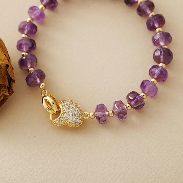 Pulsera del incremento de la productividad con amatista o citrino