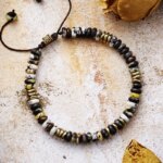 Pulseras unisex de mi derecho a ser feliz con piedras naturales de colores