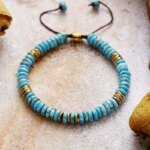 Pulseras unisex de mi derecho a ser feliz con piedras naturales de colores
