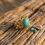 Anillo boho ajustable de las 4 gemas de la reconexión interior
