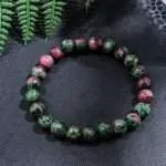 Conjunto Japa Mala budista 108 cuentas con piedras naturales de zoisita