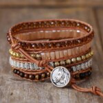 Pulsera boho de la buena toma de decisiones con ojo de tigre
