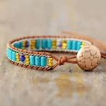 Pulsera de estilo árabe de Medina Azahara con turquesa y jaspe