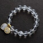 Pulsera hippie chic con piedras de ojo de tigre, cuarzo rosa o cuarzo cristal