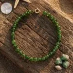 Conjunto espiritual de collar y pendientes con cuentas de piedras naturales