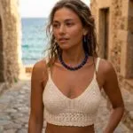 Conjunto espiritual de collar y pendientes con cuentas de piedras naturales