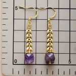Pendientes gypsy de mis dulces flores con amazonita o amatista