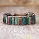 Surtido de pulseras boho chic con 6 gemas semipreciosas
