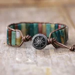 Surtido de pulseras boho chic con 6 gemas semipreciosas