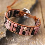 Surtido de pulseras boho chic con 6 gemas semipreciosas