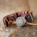 Surtido de pulseras boho chic con 6 gemas semipreciosas