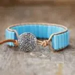 Surtido de pulseras boho chic con 6 gemas semipreciosas