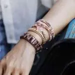 Surtido de pulseras boho chic con 6 gemas semipreciosas