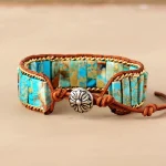 Pulsera de la armonía y la sabiduría con Jaspe turquesa o lapislázuli