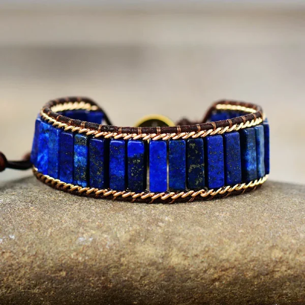 Pulsera de la armonía y la sabiduría con Jaspe turquesa o lapislázuli