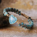 Pulsera gypsy del poder interior con diferentes piedras naturales - Imagen 3