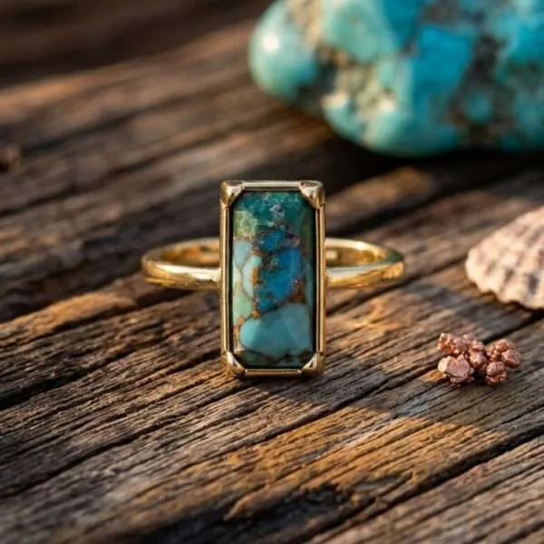 Anillos de la Esencia Bohemia con Piedras Naturales