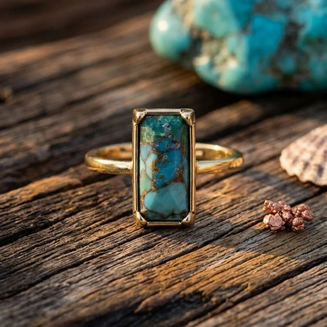 Anillos de la Esencia Bohemia con Piedras Naturales Anillos de la Esencia Bohemia con Piedras Naturales