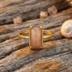 Anillos de la Esencia Bohemia con Piedras Naturales