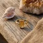 Anillos de la Esencia Bohemia con Piedras Naturales