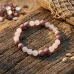 Conjunto Japa Mala 108 cuentas con cuarzo rosa y rodonita