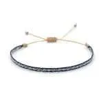 Conjunto de pulseras unisex 'Bondi' con brazalete de plata de ley 925