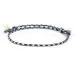 Conjunto de pulseras unisex 'Santorini' con brazalete de plata de ley 925
