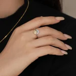 Anillos 'Eclipse Sagrado' – Luna & Sol en Plata de Ley 925 y Circonita