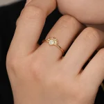 Anillos 'Eclipse Sagrado' – Luna & Sol en Plata de Ley 925 y Circonita