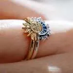 Anillos 'Eclipse Sagrado' – Luna & Sol en Plata de Ley 925 y Circonita