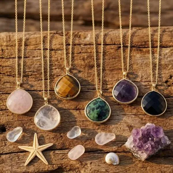 Collar 'Esencia Mineral' con Piedras Naturales – 6 Modelos Únicos