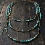 Collar Largo "Alma de Gaia" con Crisocola y Semillas Naturales