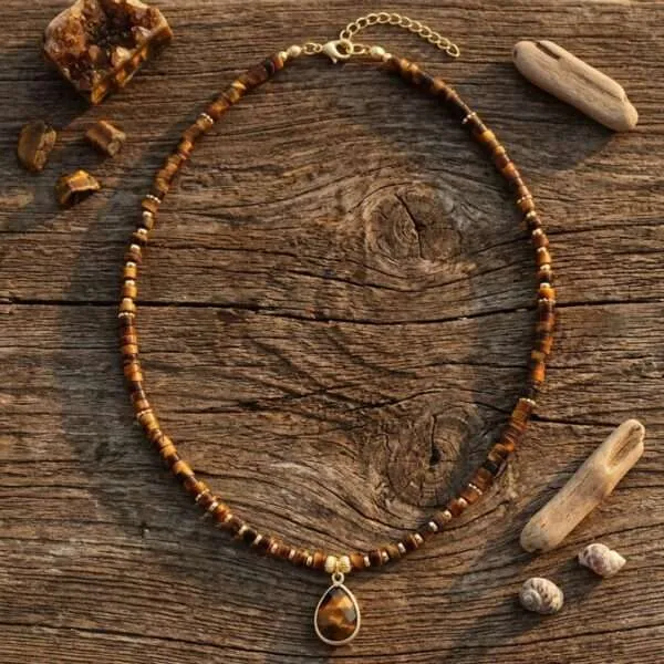 Collares 'Alma de piedra' con Piedras Naturales – 8 Modelos Únicos