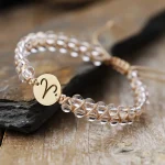 Pulseras de los Signos del Zodiaco con Piedras Naturales y Acero Inox.