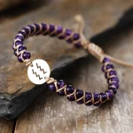 Pulseras de los Signos del Zodiaco con Piedras Naturales y Acero Inox.