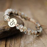 Pulseras de los Signos del Zodiaco con Piedras Naturales y Acero Inox.