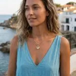 Collar boho de Mi Corazón Loco, con corazón de Piedra Natural