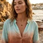 Collar boho de Mi Corazón Loco, con corazón de Piedra Natural