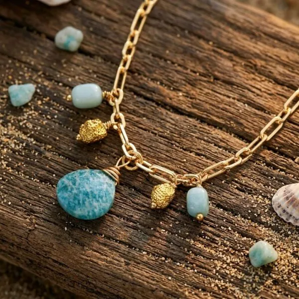 Collar corto del Horizonte Salvaje – Piedras Naturales y Espíritu Libre